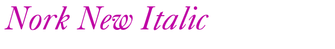 Nork New Italic